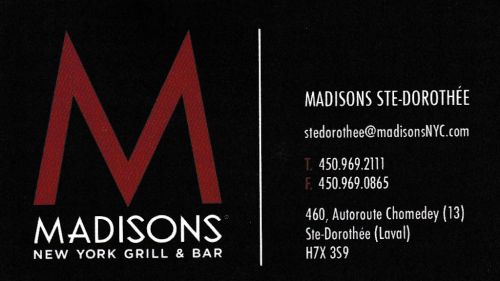 Madisons New York Grill & Bar